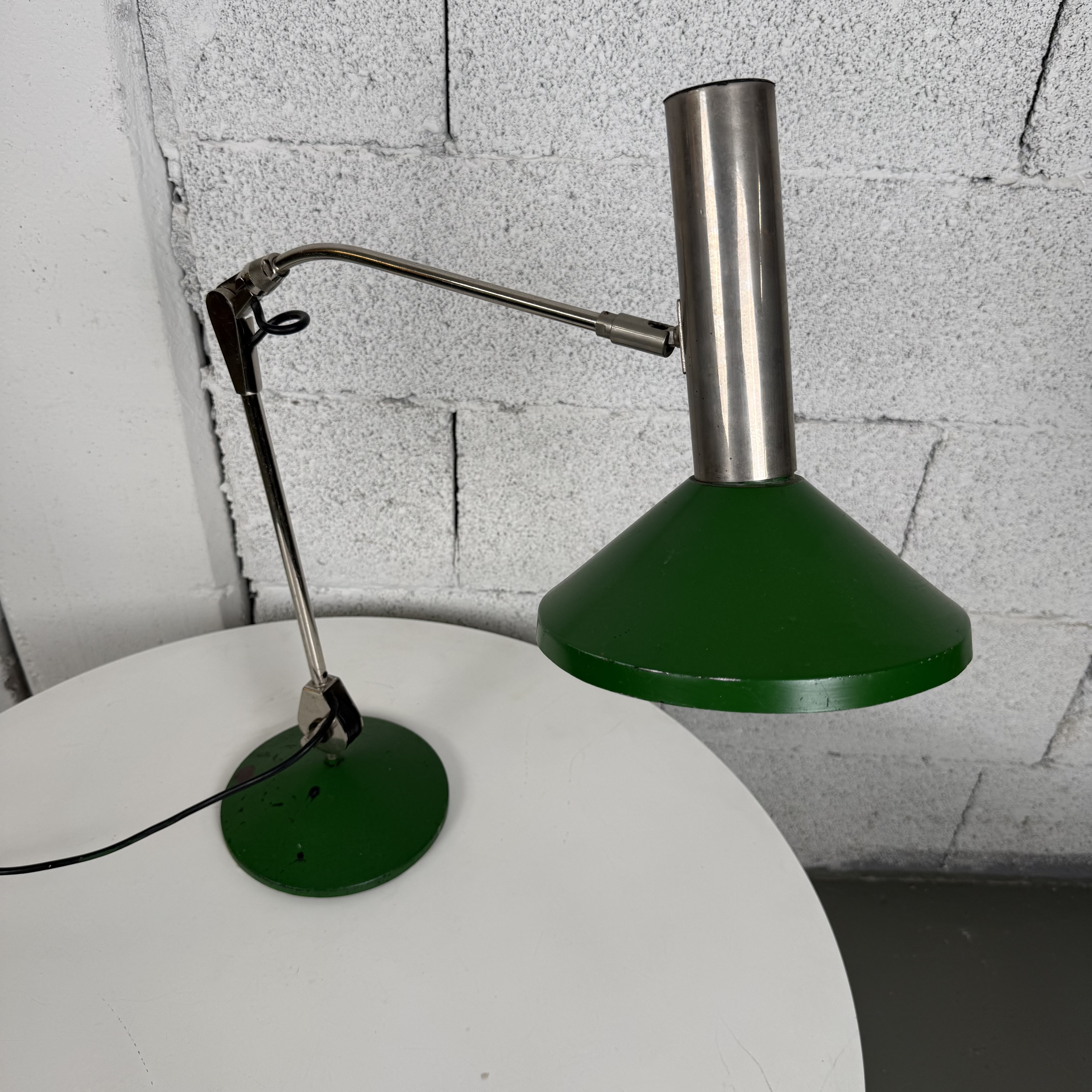 grüne Vintage Tischleuchte