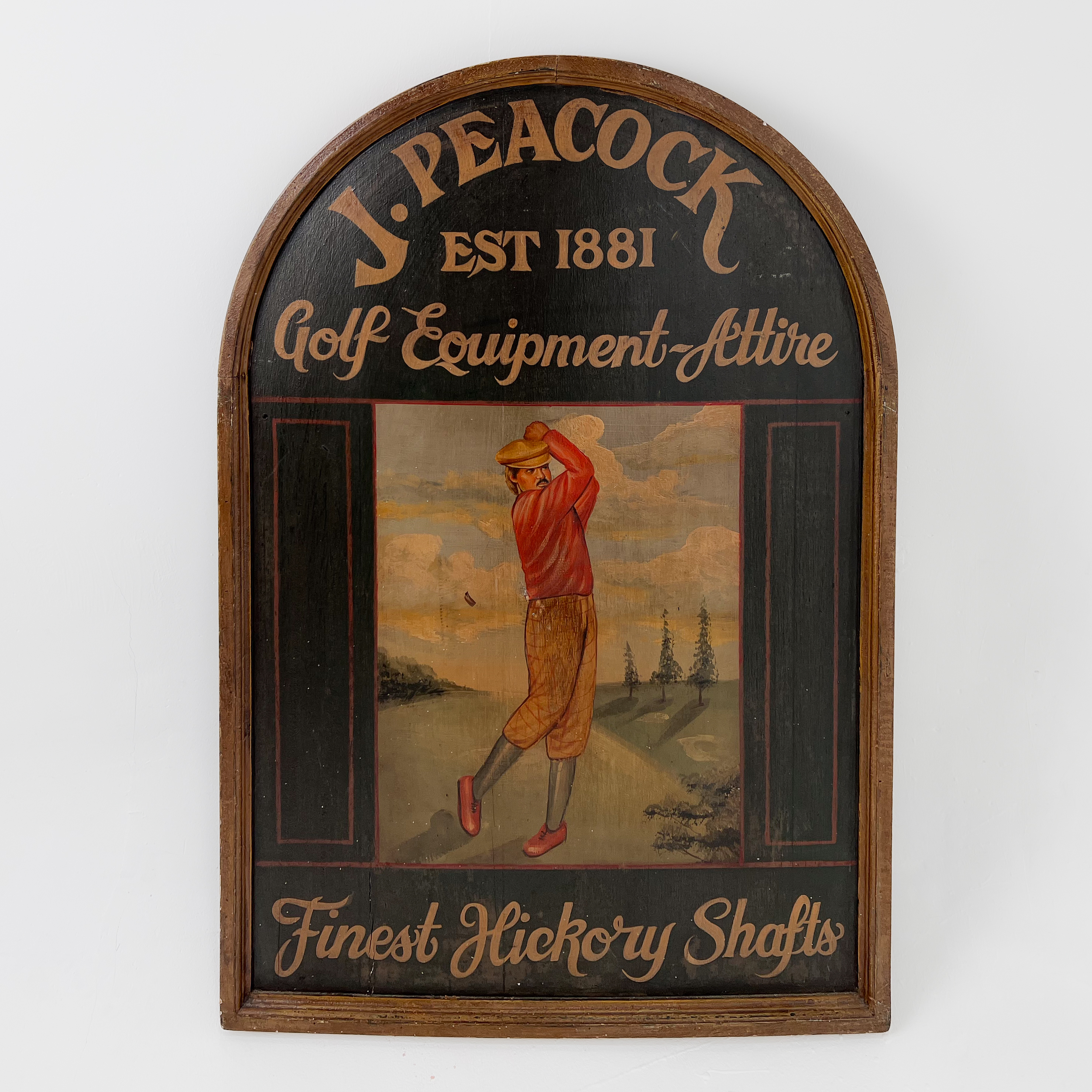 Tennis Wandschild J.Peackock