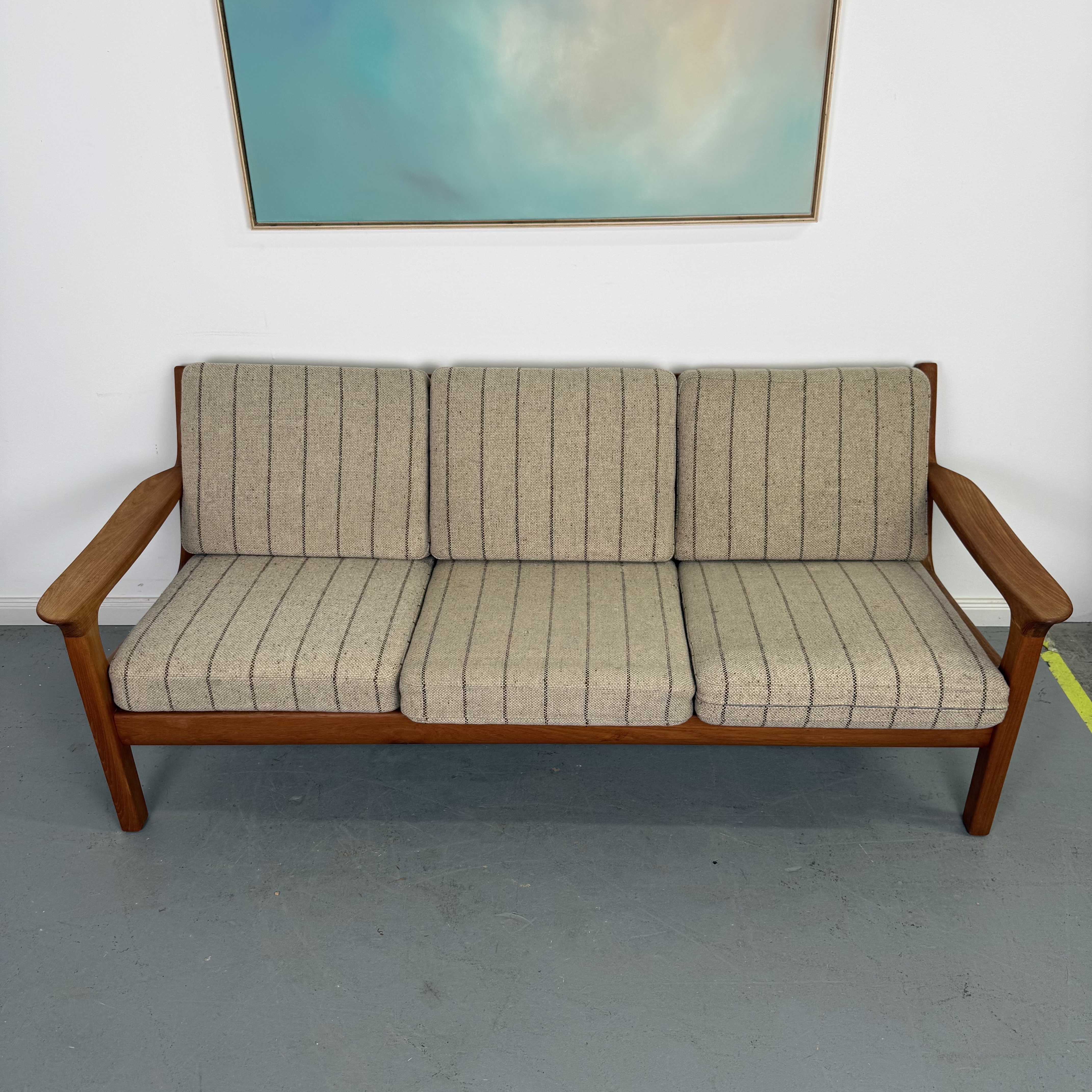 wunderschönes 3er Teak Sofa