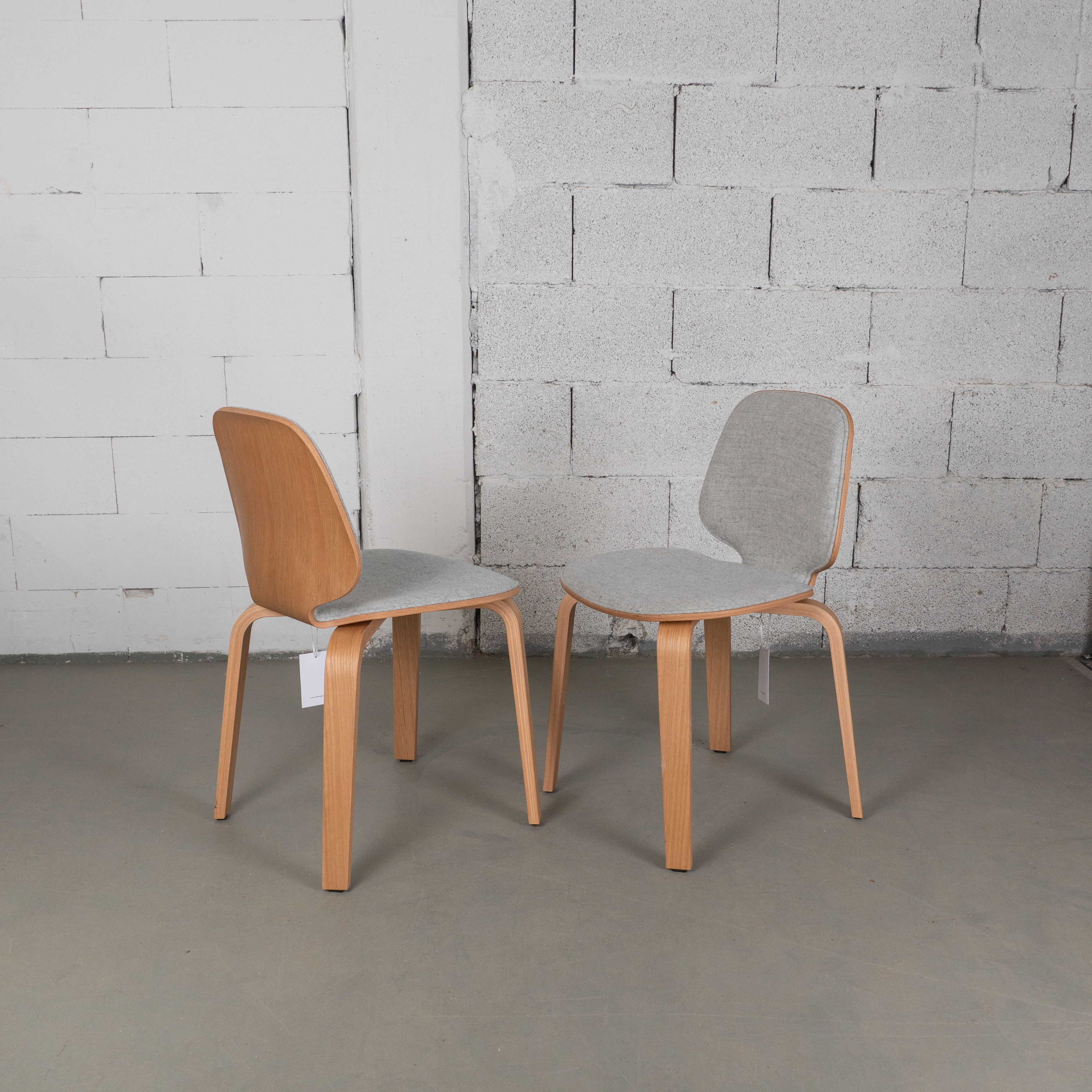 My Chair von Normann Copenhagen in Eiche mit hellgrauem Bezug