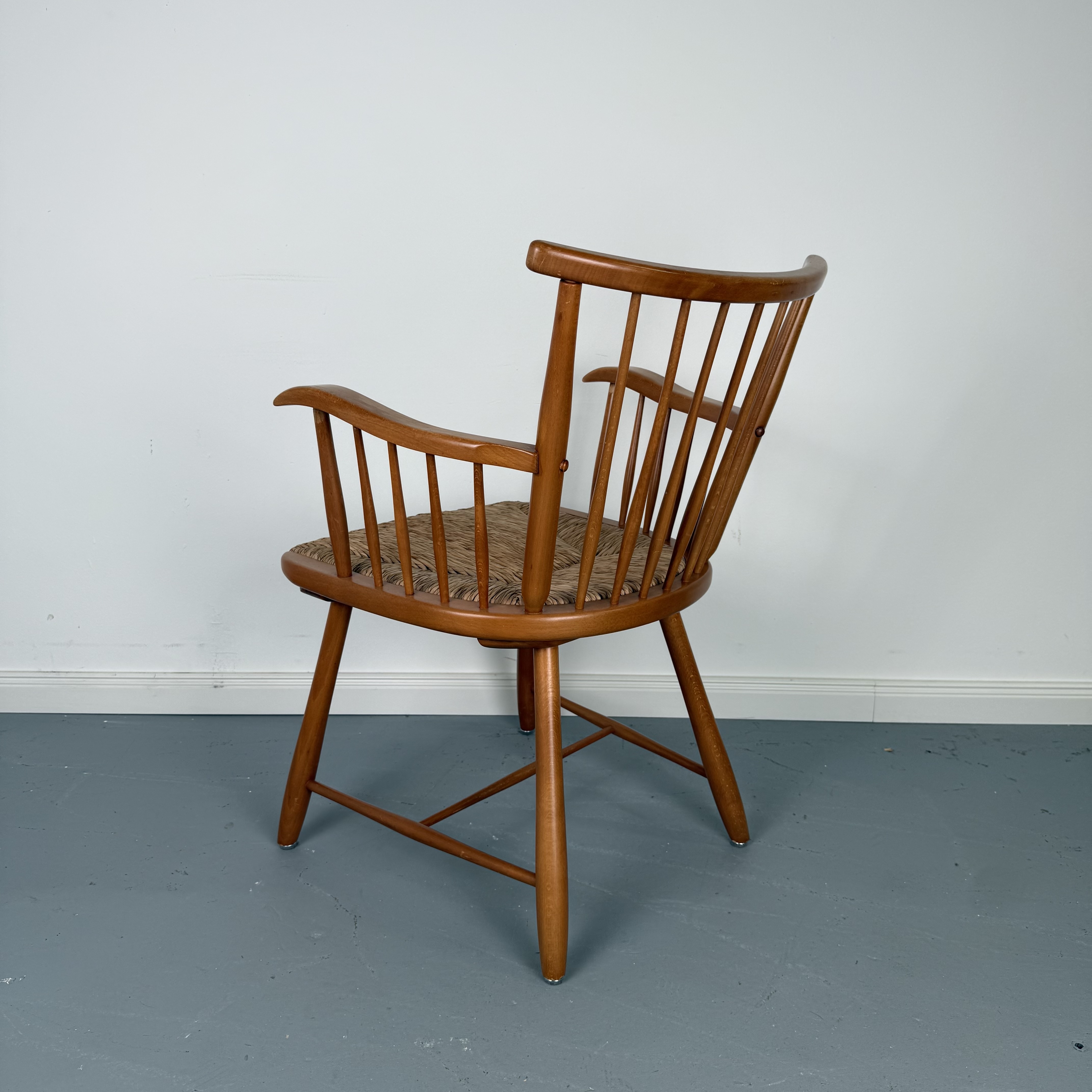 Esszimmerstuhl mit Armlehne von Arno Lambrecht für WK Möbel