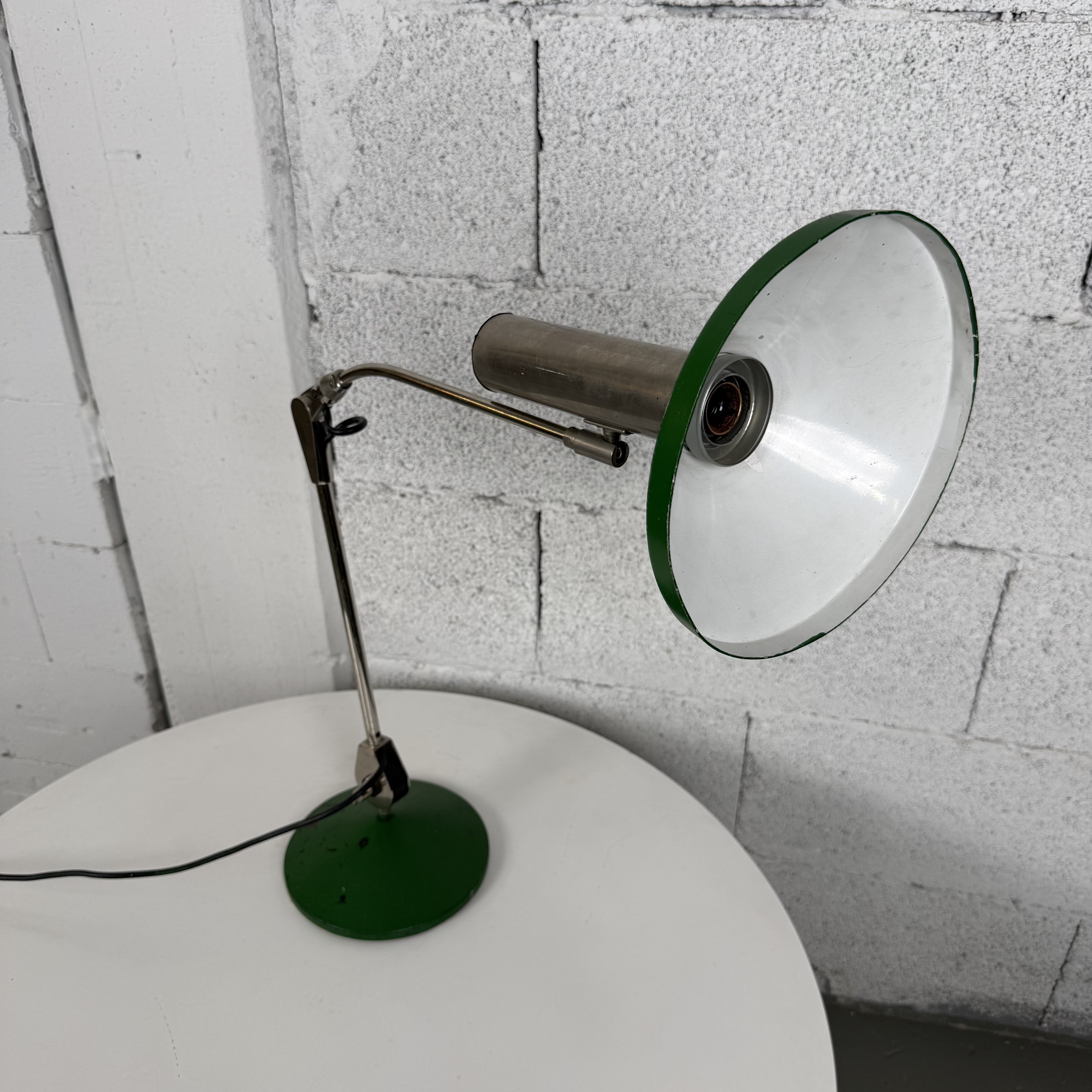 grüne Vintage Tischleuchte