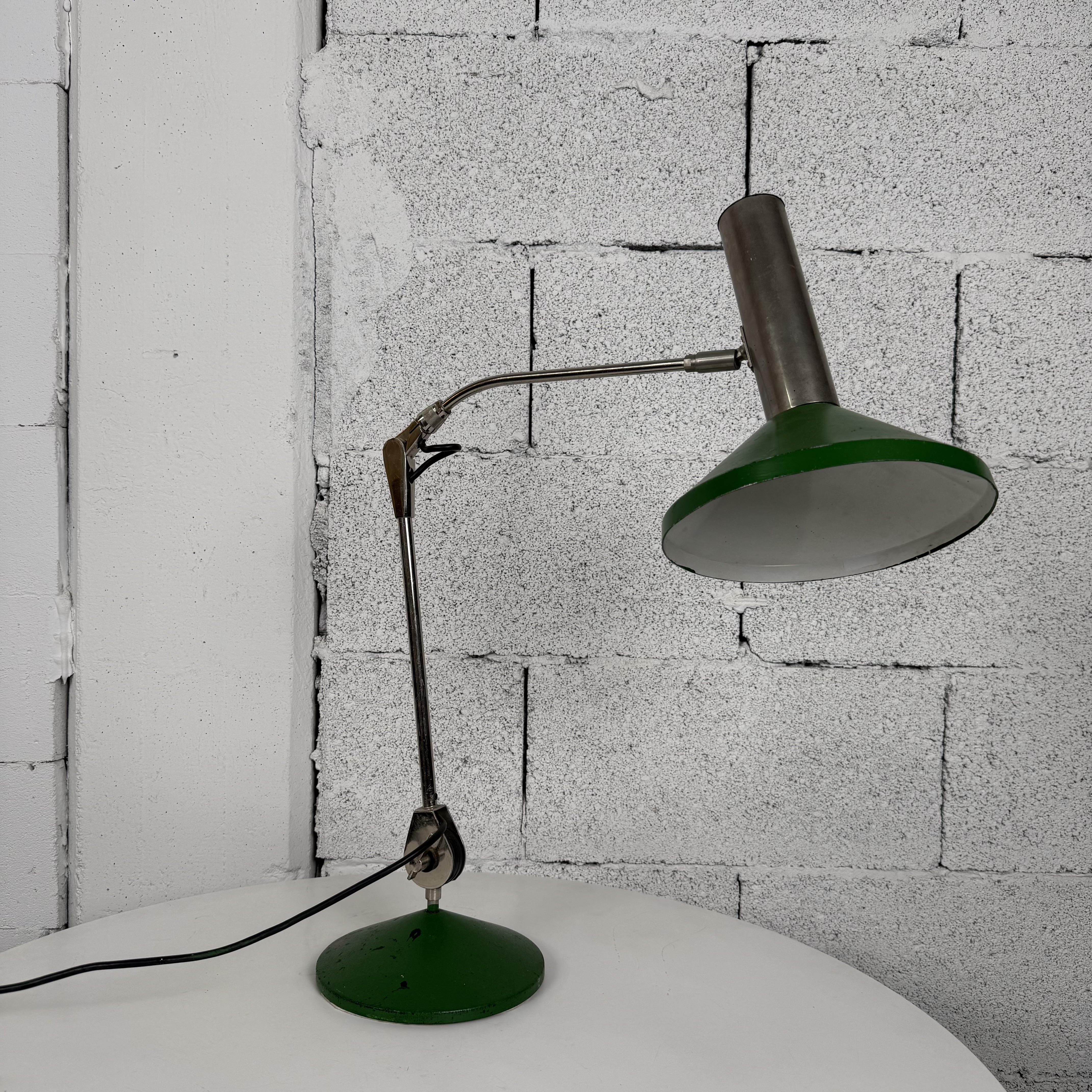 grüne Vintage Tischleuchte