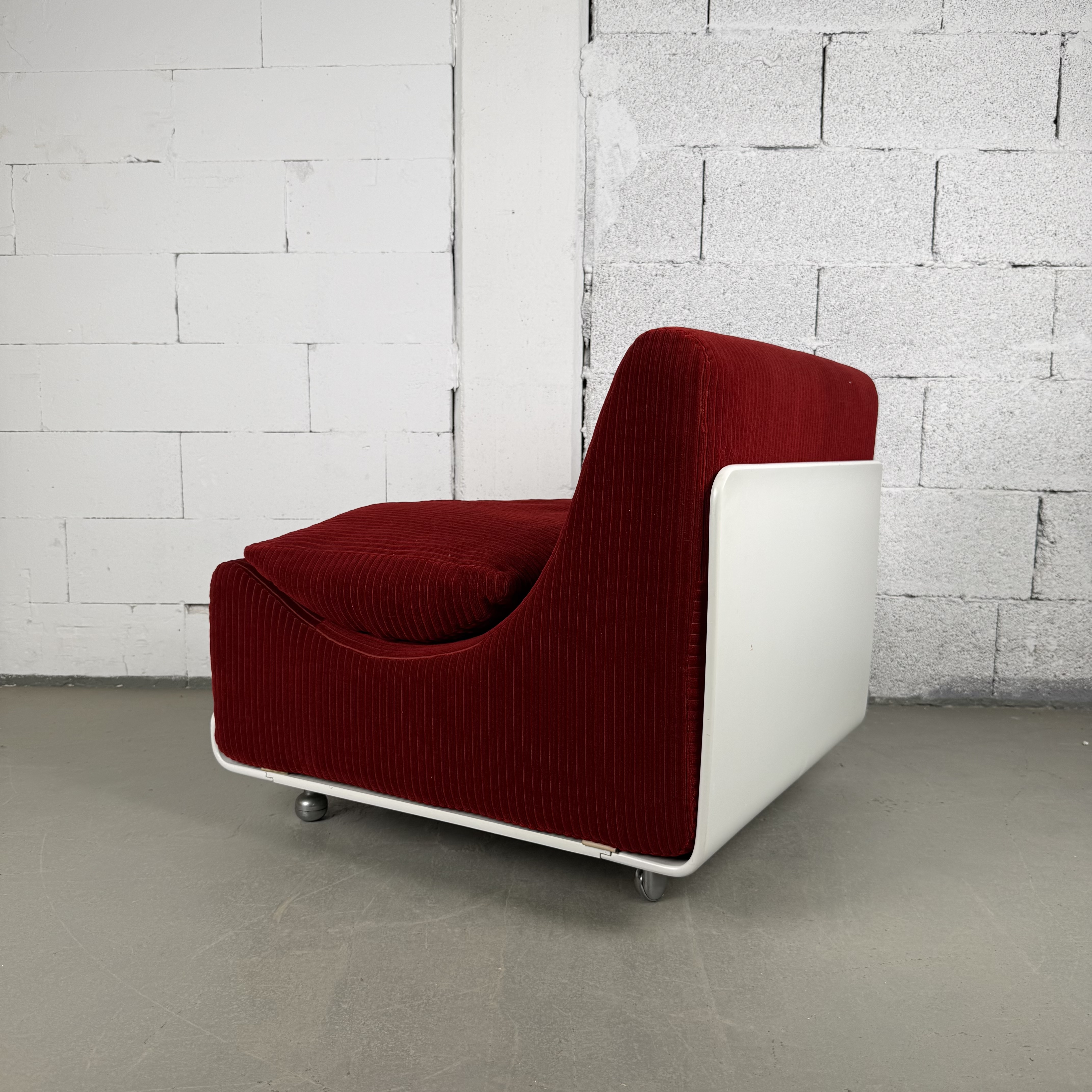 COR Orbis Modulsofa von Luigi Colani in Rot – Space Age Design