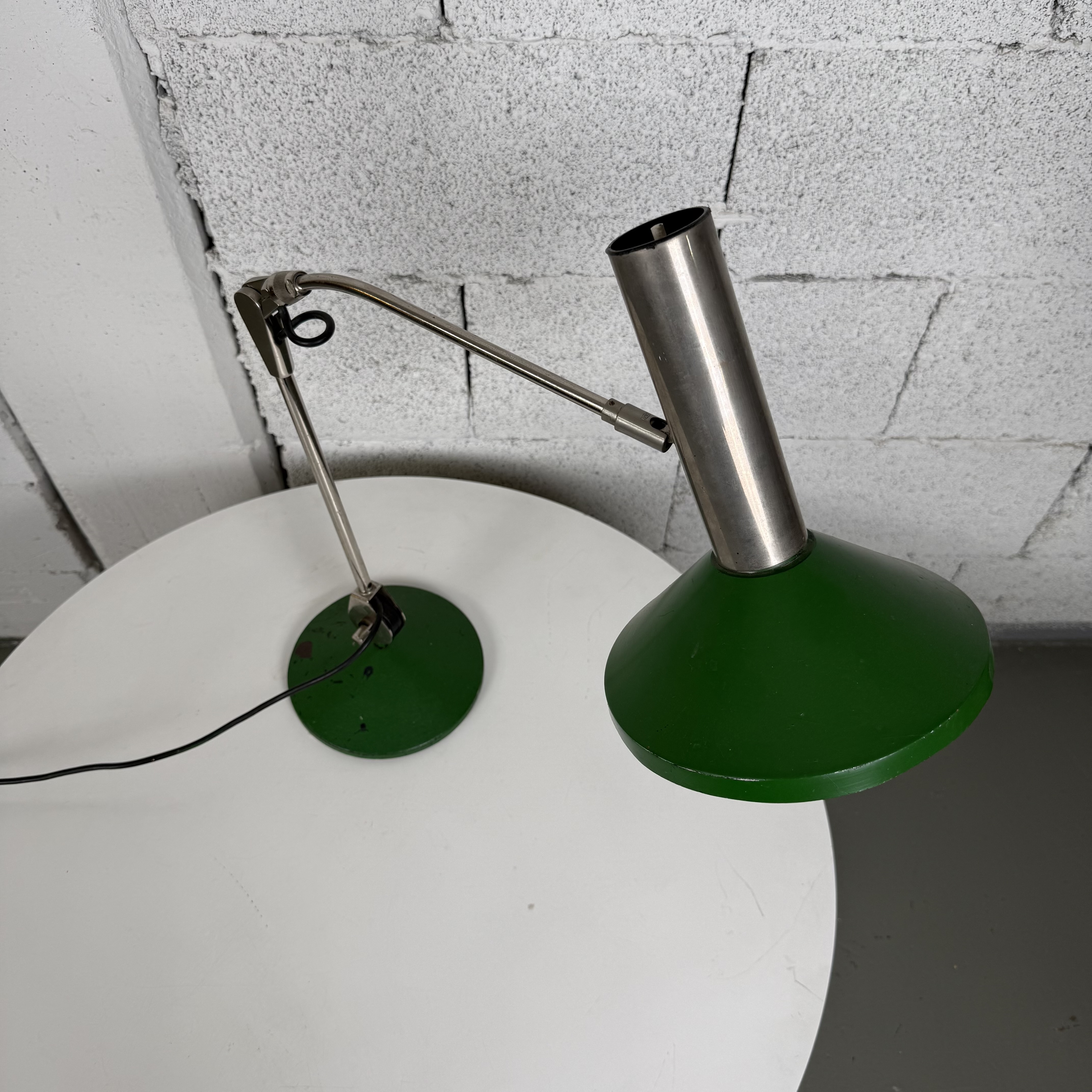 grüne Vintage Tischleuchte