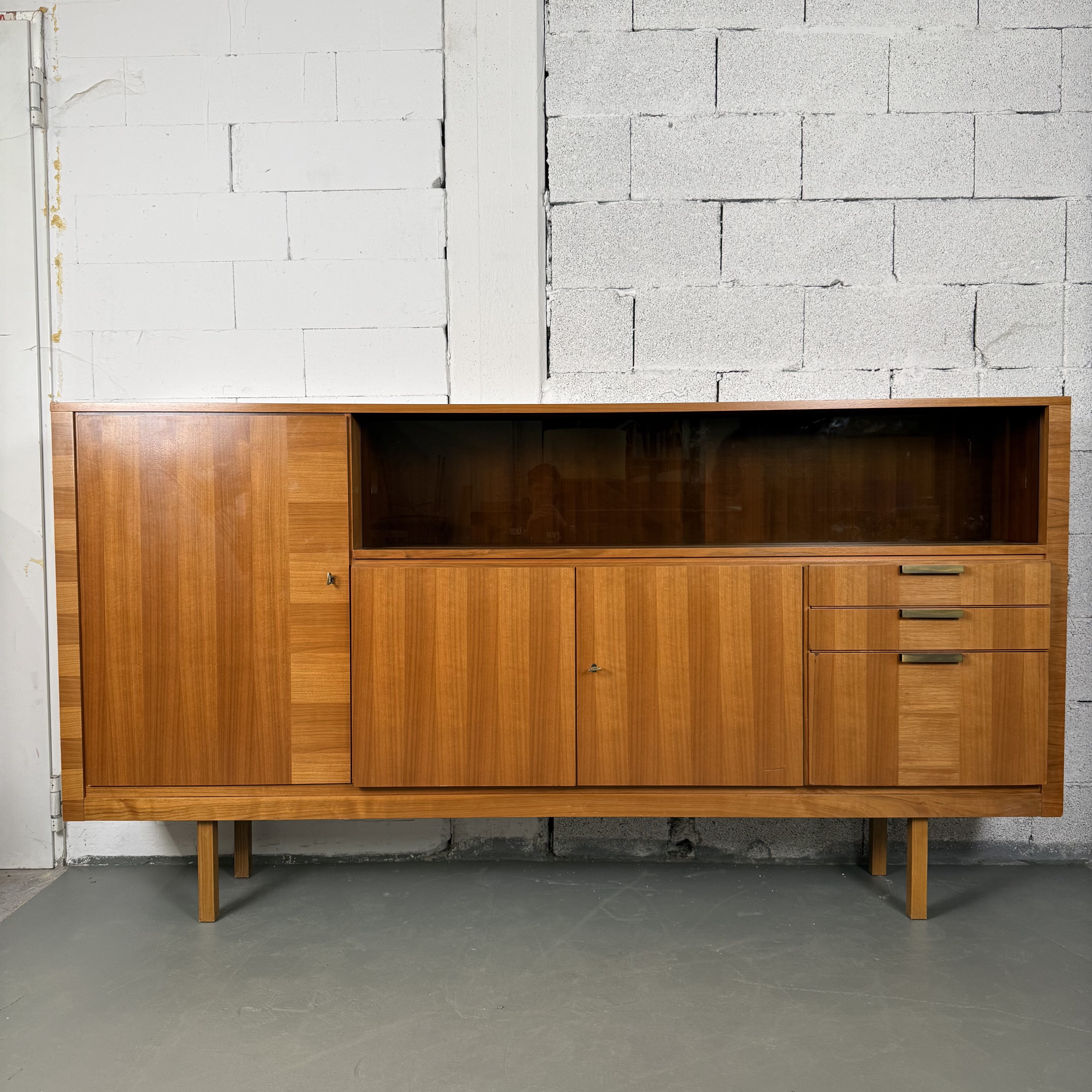 Hochwertiges 60er Jahre Highboard